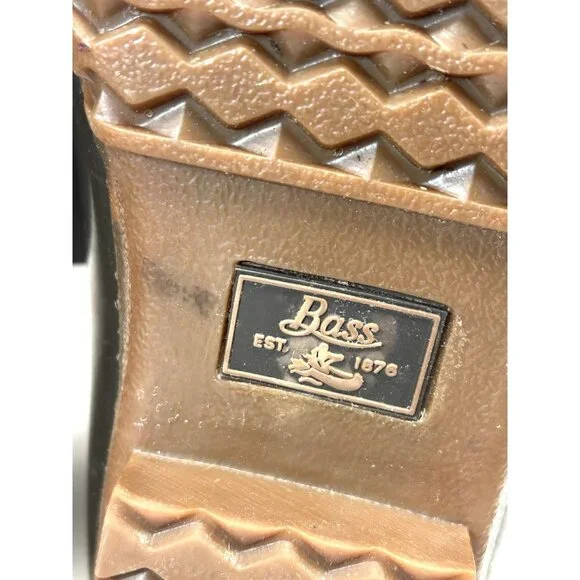 GH BASS Duck Boots Womens 9M Tan Chocolate 71-22313 - Picture 13 of 16